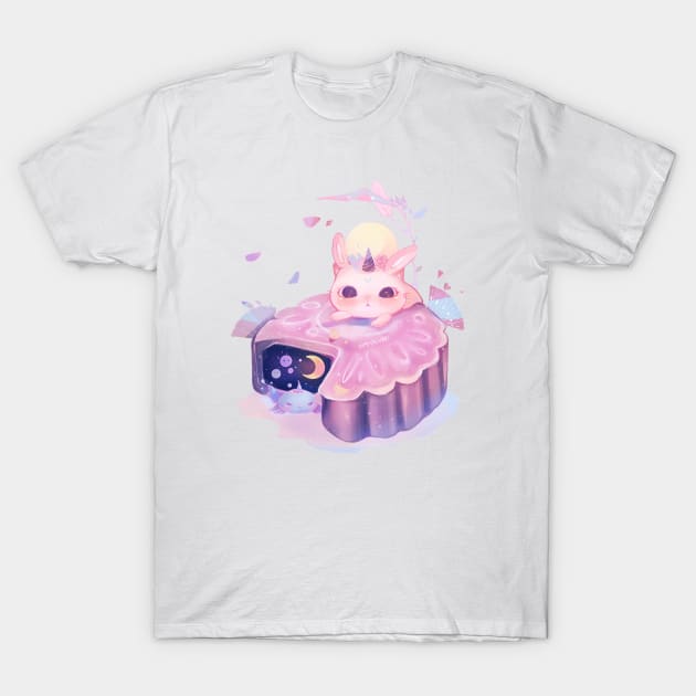 Baby Unicorn T-Shirt by Miya Gu Art